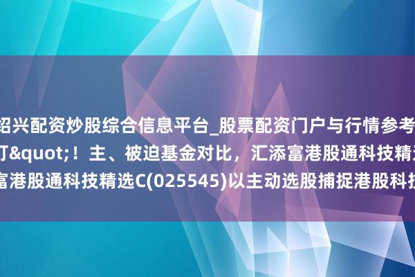 绍兴配资炒股综合信息平台_股票配资门户与行情参考 告别"被迫挨打"！主、被迫基金对比，汇添富港股通科技精选C(025545)以主动选股捕捉港股科技Alpha收益
